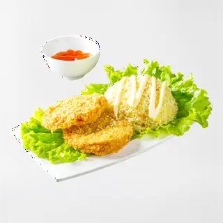 Hình ảnh Cơm Chiên Chả Tôm Rán Giòn