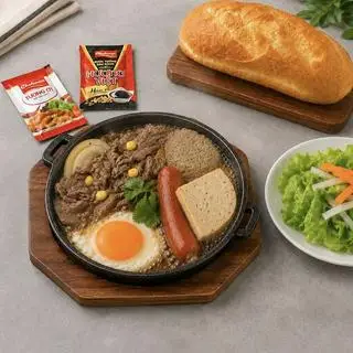 Hình ảnh Bò Né Truyền Thống + 2 Topping Tuỳ Chọn