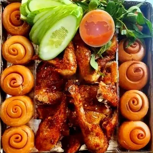 Hình ảnh Gà nướng Bánh Bao chiên (cb3)