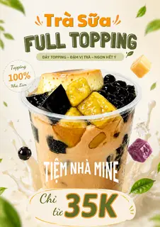 Hình ảnh Trà Sữa Full Topping