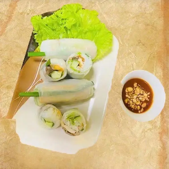 Hình ảnh Gỏi cuốn nước mắm chay