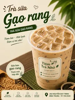 Hình ảnh Trà sữa gạo rang