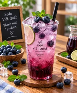 Hình ảnh Soda việt quất