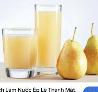 Hình ảnh nước ép Táo+Lê