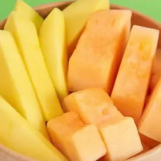 Hình ảnh Trái Cây Mix Xoài + Dưa Lưới