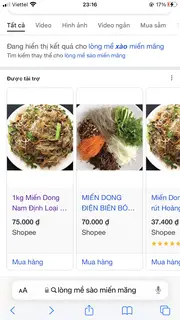 Hình ảnh Lòng Mề Xào Miến Măng