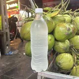 Hình ảnh Chai nước dừa xiêm 1 lít nguyên chất 100%