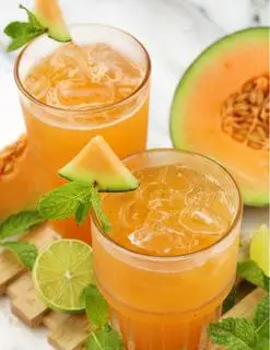 Hình ảnh trà chanh dưa lưới