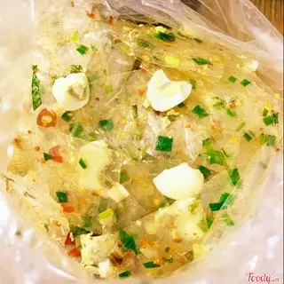 Hình ảnh Bánh Tráng Mỡ Hành 3 trứng cút 
