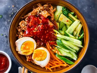 Hình ảnh Mì bò trộn
