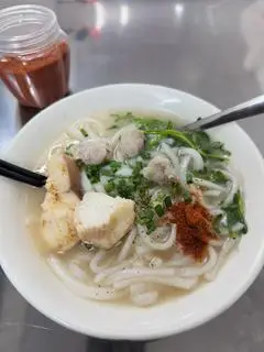 Hình ảnh Bánh Canh Cá Lóc + Chả Mọc + Trứng Cút