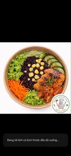 Hình ảnh Cơm Gạo Lứt Cá Hồi - Brown Rice with Salmon