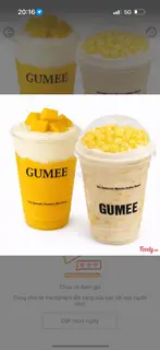 Hình ảnh Combo xoài kem mặn - trà sữa hạt nổ củ năng