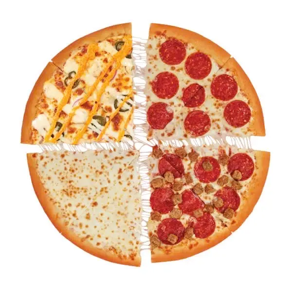 Hình ảnh PIZZA 4 VỊ (01 bánh LỚN 26cm)