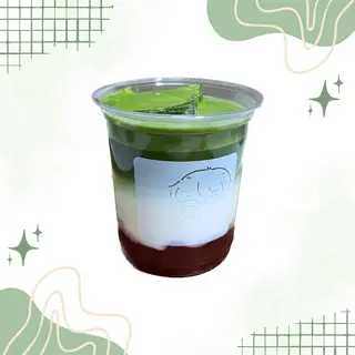 Hình ảnh Matcha latte dâu
