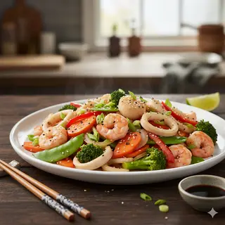 Hình ảnh Hải sản xào thập cẩm