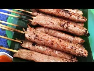 Hình ảnh nem chua nướng