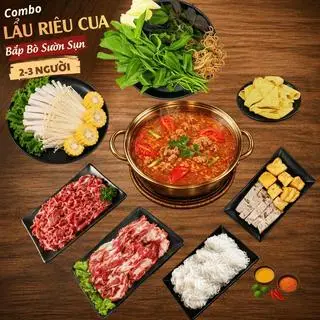 Hình ảnh Lẩu Riêu Cua Bắp Bò Sườn Sụn 2-3ng