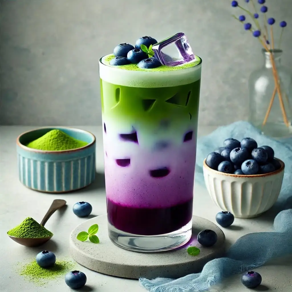 Hình ảnh Việt quất matcha latte