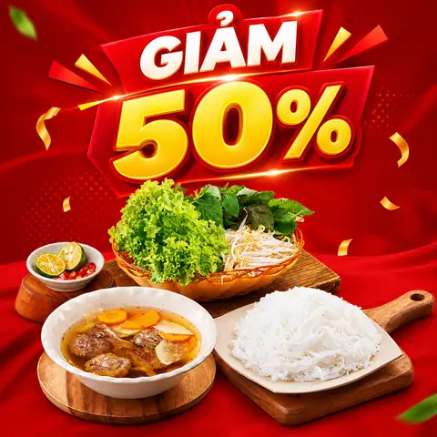 Hình ảnh Giảm 50% Bún Chả Hà Nội