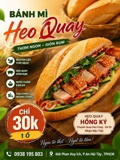 Hình ảnh Bánh Mì Heo Quay