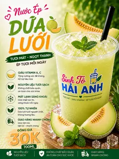 Hình ảnh Nước Ép Dưa Lưới ( Sz L 700ml )
