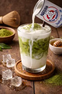 Hình ảnh Matcha sữa gấu