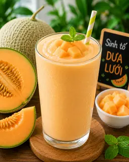 Hình ảnh sinh tố dưa lưới