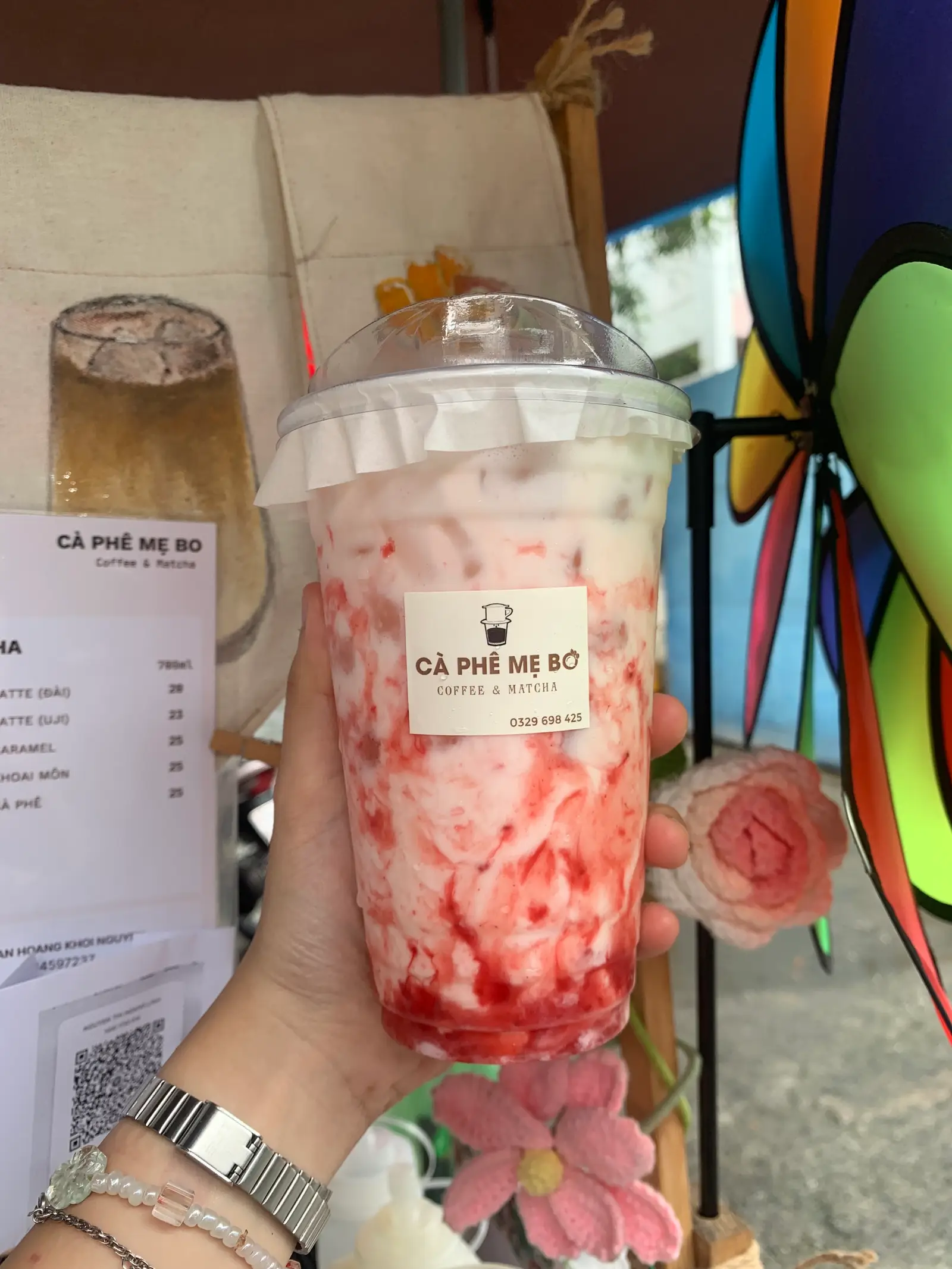 Hình ảnh Latte dâu