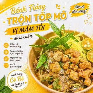 Hình ảnh Bánh Tráng Phơi Sương Muối Nhuyễn Sate tỏi tóp mỡ ( size vừa)