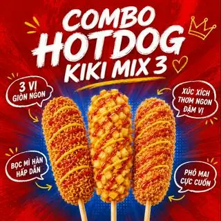 Hình ảnh Combo Hotdog Kiki Mix 3