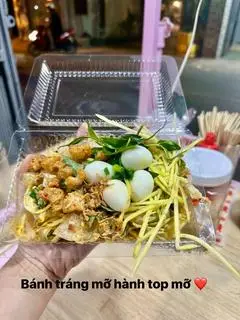 Hình ảnh bánh tráng phơi sương mỡ hành