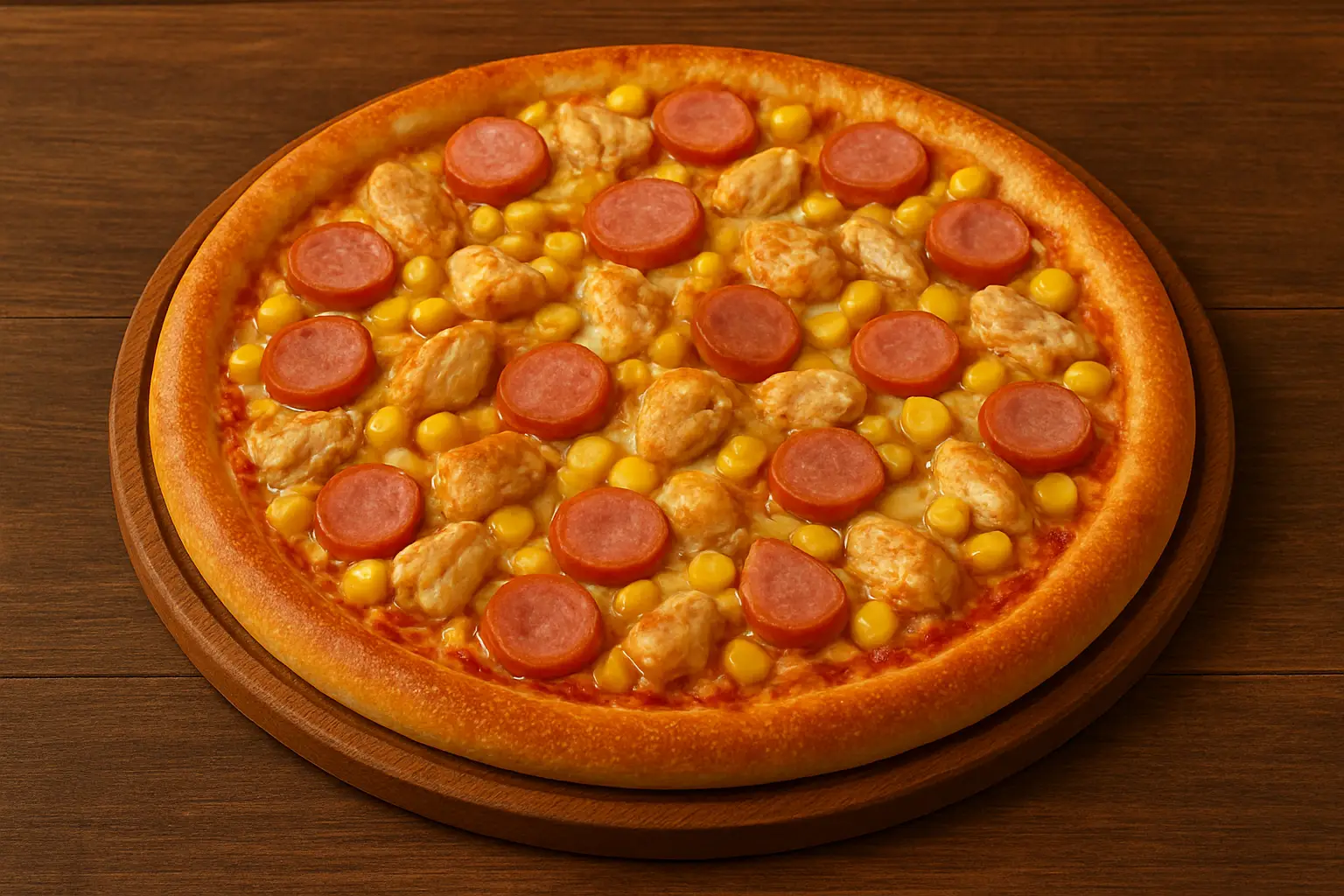 Hình ảnh Pizza Gà Xúc Xích S