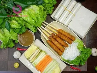 Hình ảnh Combo nem lụi & thịt heo quay