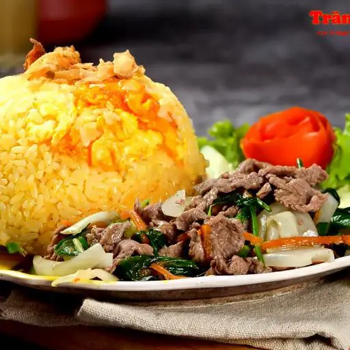 Hình ảnh Cơm Rang Bò Xào Cần Tỏi