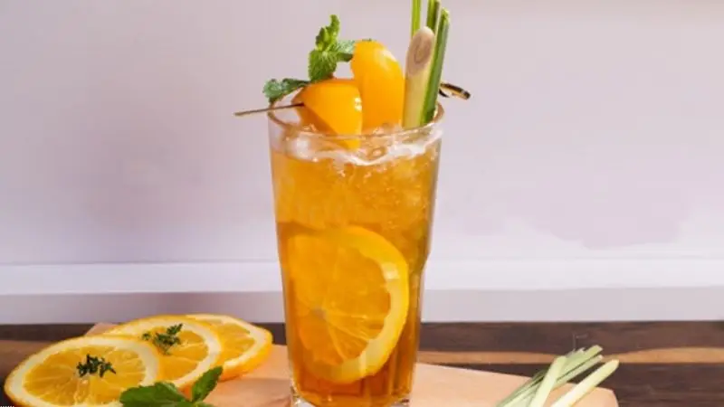 Hình ảnh trà đào cam sả