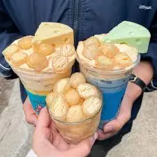 Hình ảnh Trà sữa phô mai viên đặc biệt
