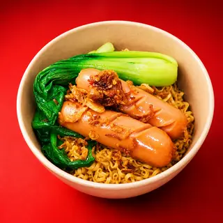Hình ảnh Mì Trộn indomie + 1 Xúc Xích Loại Ngon 