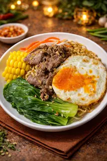 Hình ảnh Mì trộn bò trứng