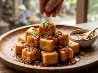 Hình ảnh Đậu hũ lắc sa tế