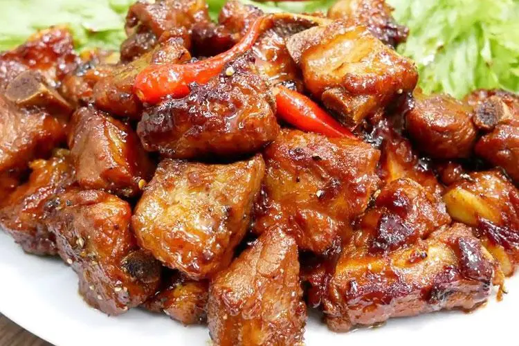 Hình ảnh Cơm sườn non gam - Canh