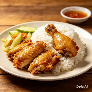 Hình ảnh CƠM ĐÙI GÀ CHIÊN MẮM