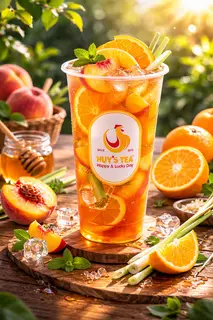 Hình ảnh Trà Đào Cam Sả