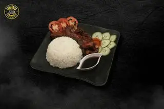 Hình ảnh Cơm trắng sườn nướng tiêu