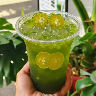 Hình ảnh trà tắc thái xanh