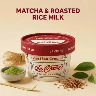 Hình ảnh Kem Matcha Gạo Rang - Hộp 100ml