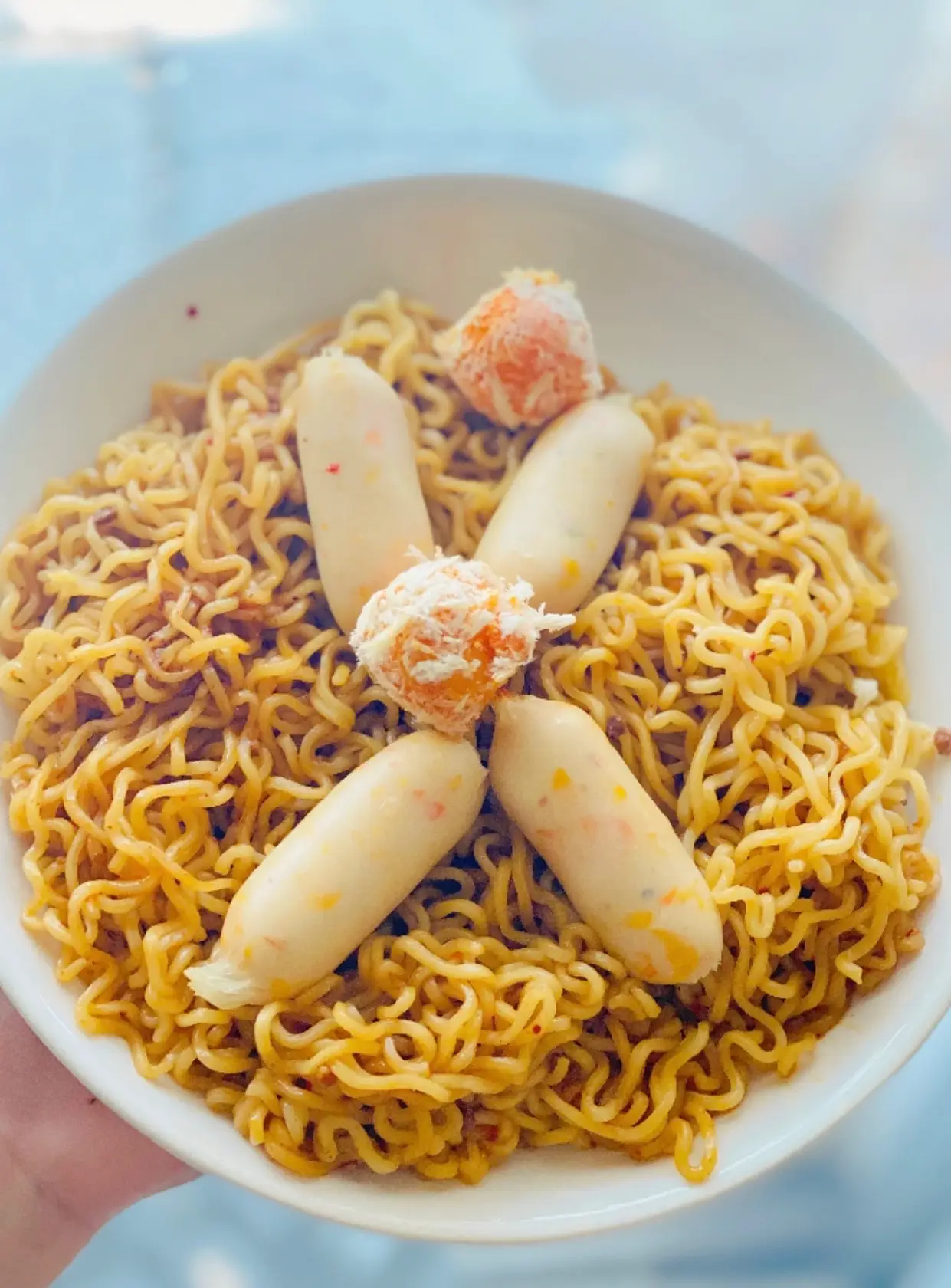 Hình ảnh Mì Trộn Xù Phomai + Chả Sữa Bắp ( chọn vị giúp quán )