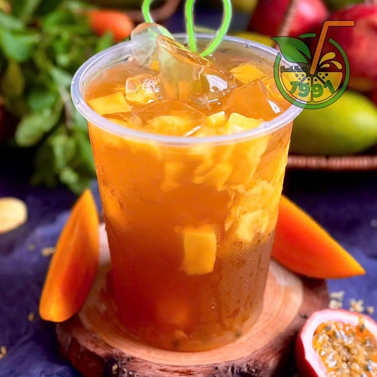 Hình ảnh Trà xoài chanh leo 1000ml