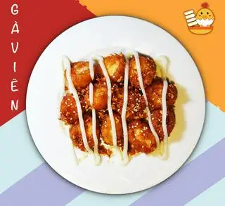 Hình ảnh Gà viên sốt cay bơ tỏi