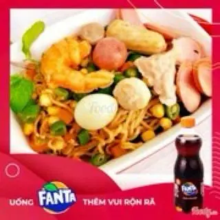 Hình ảnh Mì trộn thập cẩm nhiều mì - Fanta nho